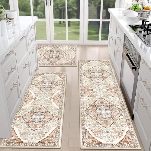 zwxqe Küchenteppiche, Boho-Wäschematten, Komfortables Teppich-Set, dekorative Bodenabdeckungen für Wohnzimmer, Schlafzimmer, Flur, Badezimmer, Terrasse, Eingang, ästhetisch zwxqe Küchenteppiche, Boho-Wäschematten, Komfortables Teppich-Set, dekorative Bodenabdeckungen für Wohnzimmer, Schlafzimmer, Flur, Badezimmer, Terrasse, Eingang, ästhetisch von zwxqe