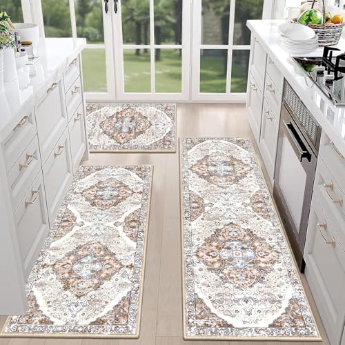 zwxqe Küchenteppiche, Boho-Wäschematten, Komfortables Teppich-Set, dekorative Bodenabdeckungen für Wohnzimmer, Schlafzimmer, Flur, Badezimmer, Terrasse, Eingang, ästhetisch zwxqe Küchenteppiche, Boho-Wäschematten, Komfortables Teppich-Set, dekorative Bodenabdeckungen für Wohnzimmer, Schlafzimmer, Flur, Badezimmer, Terrasse, Eingang, ästhetisch von zwxqe