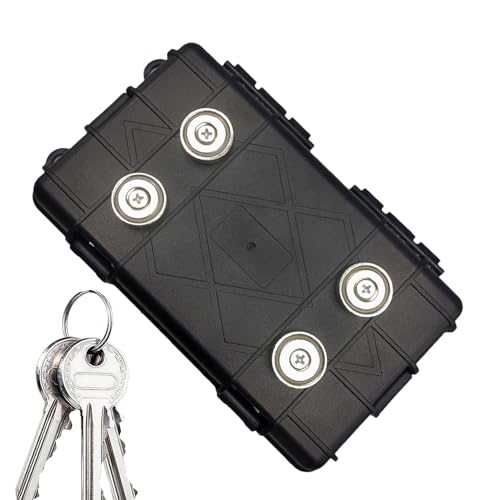 Magnetische Aufbewahrungsboxen für Auto | Outdoor unter dem Auto Schlüsselhalter - Feuchtigkeitsfester LKW Schlüsselhalter, Tragbare Schlüsselbox mit Polsterung für kleine Gegenstände von zwxqe