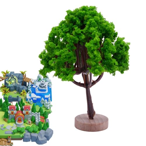 zwxqe Modelleisenbahn Landschaft Bäume, Eisenbahn-Landschafts-Fälschungs-Baum, Modelleisenbahn-Landschaftsbaum, Gebäudemodell, Heimwerkerhandwerk, Diorama-Zubehör, grüne Landschaftslandschaft von zwxqe