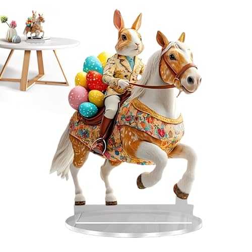 zwxqe Osterhase 2D Bunny Mittelstück Rustikale Häschen Dekoration Häschen und Eier Acryl Ornament Niedlicher Hase Reitpferd Tisch Mittelstück für Ostern Frühling zwxqe Osterhase 2D Bunny Mittelstück Rustikale Häschen Dekoration Häschen und Eier Acryl Ornament Niedlicher Hase Reitpferd Tisch Mittelstück für Ostern Frühling von zwxqe