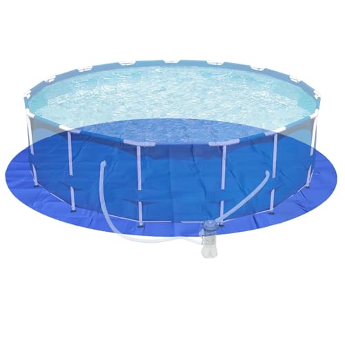 zwxqe Pool Liner Pad | Runde Pool Bodenplane | Dicke Pool Liner Matte Heavy Duty Pool Liner Schwimmbecken Unterlage Pool Bodenschutz Pool Liner Schutzmatte Pool Plane für Boden von zwxqe