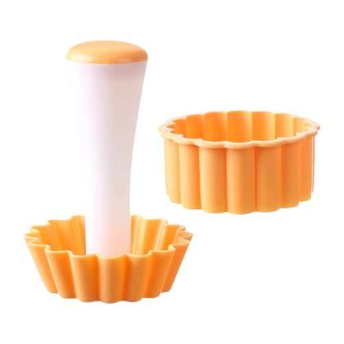 zwxqe Tart Tamper Set, Pie Pastry Dough Tamper, Non Stick Baking Tool, Food Safe Cake Pastry Tool, Reusable Egg Tart Maker, Ergonomic Pastry Tamper, Versatile Baking Accessories von zwxqe