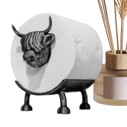 zwxqe Tissue Holder Organizer, Fun Toilet Paper Holder, Unique Highland Cow Rack, Decorative Bathroom Stand, Tissue Roll Ideal for House Art Decoration and Storage zwxqe Tissue Holder Organizer, Fun Toilet Paper Holder, Unique Highland Cow Rack, Decorative Bathroom Stand, Tissue Roll Ideal for House Art Decoration and Storage von zwxqe