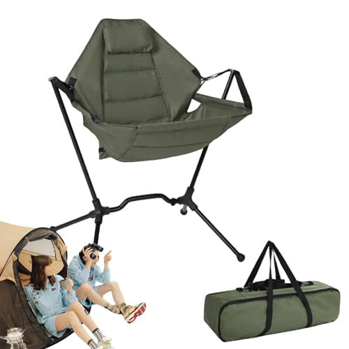 Verstellbarer Hängemattenstuhl, faltbare Schaukelstühle für den Außenbereich, Picknick-Schaukelstuhl | Tragbarer Schaukelstuhl mit hoher Rückenlehne, vielseitiger und bequemer Schaukelstuhl zum von zwxqe