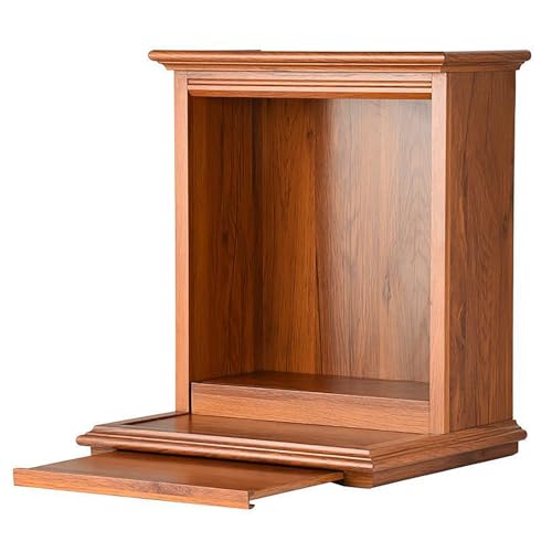 zxhrybh Altartisch aus Holzschrein, Wandmontierter Buddha-Schrank für den Haushalt, Meditationstisch für Heimgebet, Meditation, Anbetung und Spirituelle Dekoration(15.3in/39cm) von zxhrybh