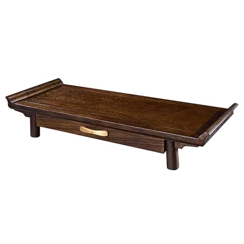 zxhrybh Massivholz-Buddha-Altar-Schrank mit Schubladen, Kleiner Heim-Altar-Tisch mit Ausziehplatte für Statue, Meditations- und Feng Shui-Dekor(Brown,18.8in/48cm) von zxhrybh
