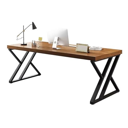 zxhrybh Rustikaler Computertisch, Extra Langer Homeoffice-Gaming-Tisch, Industrieller PC Tisch im Landhausstil, für Wohnzimmer und Schlafzimmer(120x60cm) von zxhrybh