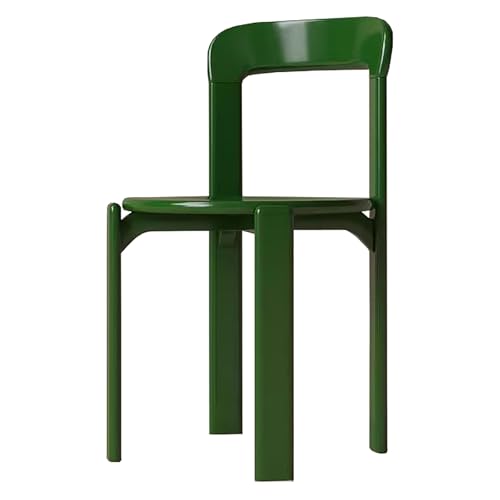 zxhrybh Stapelbare Esszimmerstühle aus Massivholz, Moderner Barhocker ohne Armlehnen, Küchenstühle für Küche, Bistro, Restaurant und Schminktisch(Green) von zxhrybh