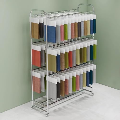 Generisch Mobile Fabric Pattern Display Shelf Display Shelf for Home Textile Stores, Adjustable Center Cross Stem for Retail Stores, Boutiques, Shopping Malls,Singlelayer-*150 * 40 * 180 Generisch Mobile Fabric Pattern Display Shelf Display Shelf for Home Textile Stores, Adjustable Center Cross Stem for Retail Stores, Boutiques, Shopping Malls,Singlelayer-*150 * 40 * 180 von zxmeimm