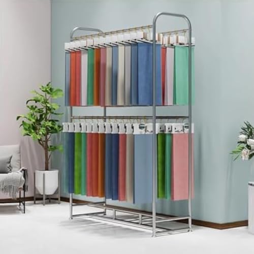 Generisch Mobile Fabric Pattern Display Shelf Display Shelf for Home Textile Stores, Adjustable Center Cross Stem for Retail Stores, Boutiques, Shopping Malls,Singlelayer-120 * 40 * 180 Generisch Mobile Fabric Pattern Display Shelf Display Shelf for Home Textile Stores, Adjustable Center Cross Stem for Retail Stores, Boutiques, Shopping Malls,Singlelayer-120 * 40 * 180 von zxmeimm