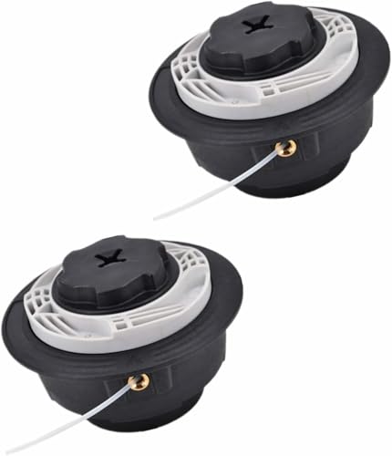 Autocut C6-2 Mähkopf für Stihl Motorsense, JRISBO Fadenkopf Ersatzteil kompatibel mit STIHL FS38 FS40 FS45 FS50 FSE60 FSE71 FSE81 FSA60R FSA86R KM56 KM94 KM111 Freischneider (2-Stück) von zxtwtoy