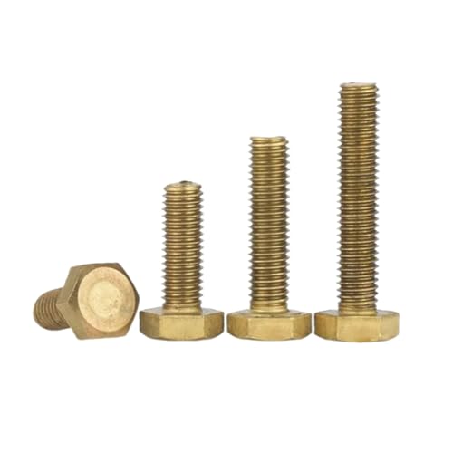 1-10 Stück M4/M5/M6/M8/M10/M12 Metrische Gewinde Messing-Sechskopf-Maschinenschrauben, M10x80mm 1-10 Stück M4/M5/M6/M8/M10/M12 Metrische Gewinde Messing-Sechskopf-Maschinenschrauben, M10x80mm von zyimodl