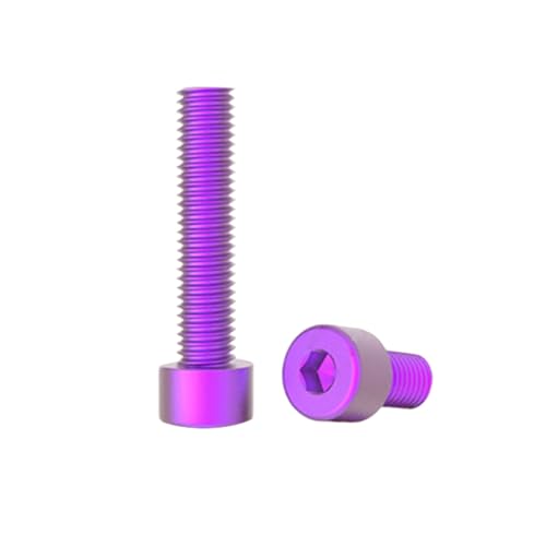 10 Stück M3/M4/M5/M6 Bunte Aluminiumlegierung-Sechskantinnensechskant-Zylinderkopf-Maschinenschrauben, M3x8mm 10 Stück M3/M4/M5/M6 Bunte Aluminiumlegierung-Sechskantinnensechskant-Zylinderkopf-Maschinenschrauben, M3x8mm von zyimodl