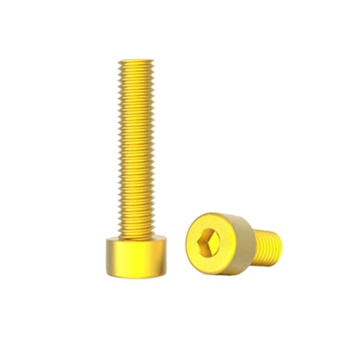 10 Stück M3/M4/M5/M6 Bunte Aluminiumlegierung-Sechskantinnensechskant-Zylinderkopf-Maschinenschrauben, M4x16mm von zyimodl