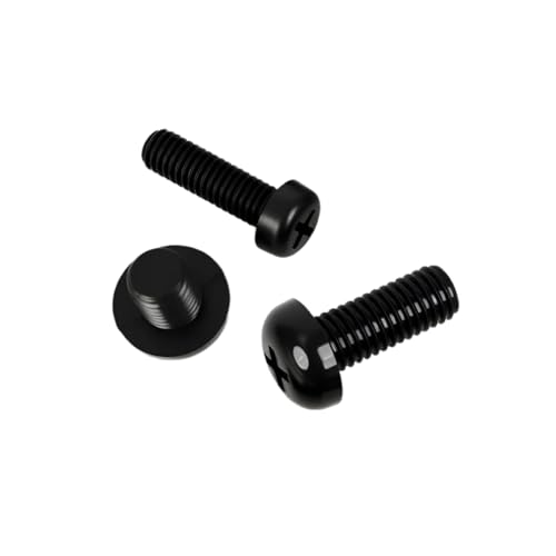 15-55 Stück M2/M2.5/M3/M4/M5/M6/M8 Nylon-Knopfkopf-Kreuzschlitz-Isolationsmaschinenschrauben, M2x6mm 15-55 Stück M2/M2.5/M3/M4/M5/M6/M8 Nylon-Knopfkopf-Kreuzschlitz-Isolationsmaschinenschrauben, M2x6mm von zyimodl