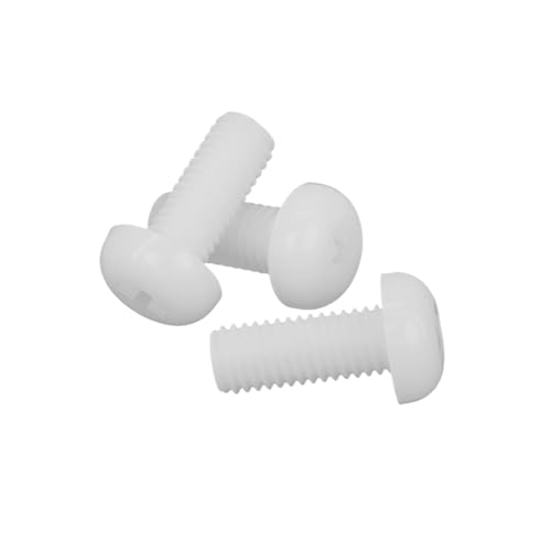 15-55 Stück M2/M2.5/M3/M4/M5/M6/M8 Nylon-Knopfkopf-Kreuzschlitz-Isolationsmaschinenschrauben, M6x12mm 15-55 Stück M2/M2.5/M3/M4/M5/M6/M8 Nylon-Knopfkopf-Kreuzschlitz-Isolationsmaschinenschrauben, M6x12mm von zyimodl