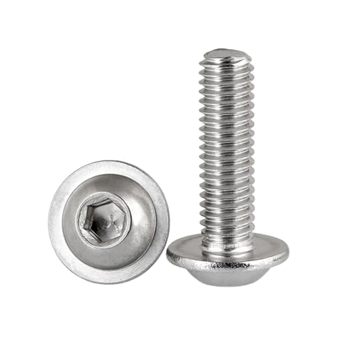 2-100 Stück M3/M4/M5/M6/M8/M10 Edelstahl-Kugelkopf-Sechskantinnensechskopf-Maschinenschrauben mit Kragen, M5x16mm 2-100 Stück M3/M4/M5/M6/M8/M10 Edelstahl-Kugelkopf-Sechskantinnensechskopf-Maschinenschrauben mit Kragen, M5x16mm von zyimodl