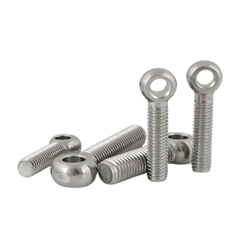 2-6 Stück M5/M6/M8/M10/M12 Edelstahl-Augenbolzen für Kabel- und Lampenaufhängung, M6x40mm 2-6 Stück M5/M6/M8/M10/M12 Edelstahl-Augenbolzen für Kabel- und Lampenaufhängung, M6x40mm von zyimodl