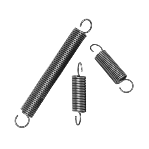 2 Stück Drahtdurchmesser 0.8mm, Hochkohlenstoffstahl-Zugrückstellfeder mit Halbkreisförmiger Ösenhaken, Außendurchmesser 12mm, Länge 40mm(30-400mm), 0.8x12x40mm(2pcs) von zyimodl