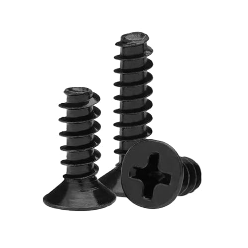 20-200 Stück M1.4/M1.7/M2/M2.3/M2.6/M3/M3.5/M4 Schwarz verzinkte Kohlenstoffstahl-KB-Typ-Senkkopf-Kreuzschlitz-Flachspitze-Selbstschneidende Schrauben, M1.7x10mm 20-200 Stück M1.4/M1.7/M2/M2.3/M2.6/M3/M3.5/M4 Schwarz verzinkte Kohlenstoffstahl-KB-Typ-Senkkopf-Kreuzschlitz-Flachspitze-Selbstschneidende Schrauben, M1.7x10mm von zyimodl