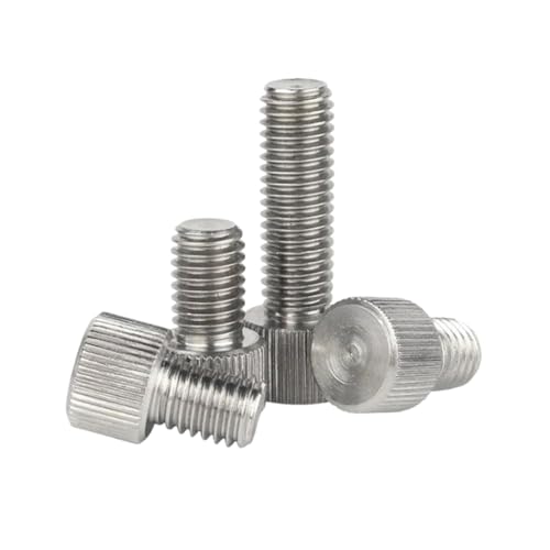 4-20 Stück M2/M2.5/M3/M4/M5/M6/M8 Edelstahl-Rändel-Druckknopf-Justierschrauben, M6x25mm 4-20 Stück M2/M2.5/M3/M4/M5/M6/M8 Edelstahl-Rändel-Druckknopf-Justierschrauben, M6x25mm von zyimodl