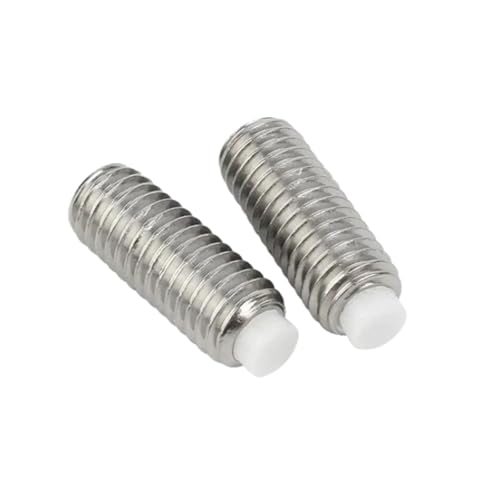 4-20 Stück M2/M2.5/M3/M4/M5 Kunststoffkopf-Edelstahl-Stopp-Puffer-Stift-Schrauben, M2x16mm 4-20 Stück M2/M2.5/M3/M4/M5 Kunststoffkopf-Edelstahl-Stopp-Puffer-Stift-Schrauben, M2x16mm von zyimodl