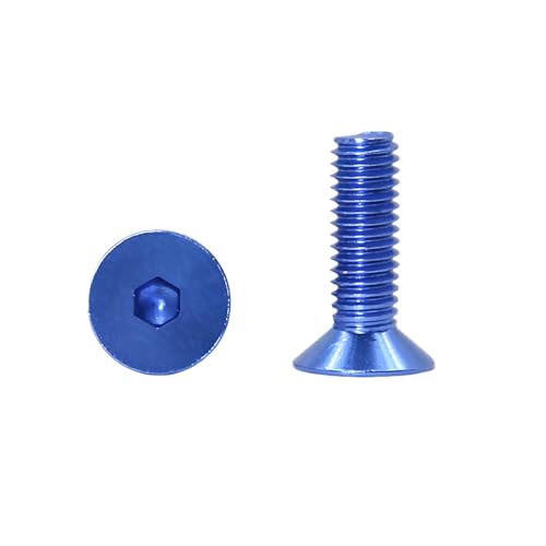 5-10 Stück M6/M8 Bunte Aluminiumlegierung-Senkkopf-Sechskantinnensechskopf-Maschinenschrauben, M6x16mm 5-10 Stück M6/M8 Bunte Aluminiumlegierung-Senkkopf-Sechskantinnensechskopf-Maschinenschrauben, M6x16mm von zyimodl