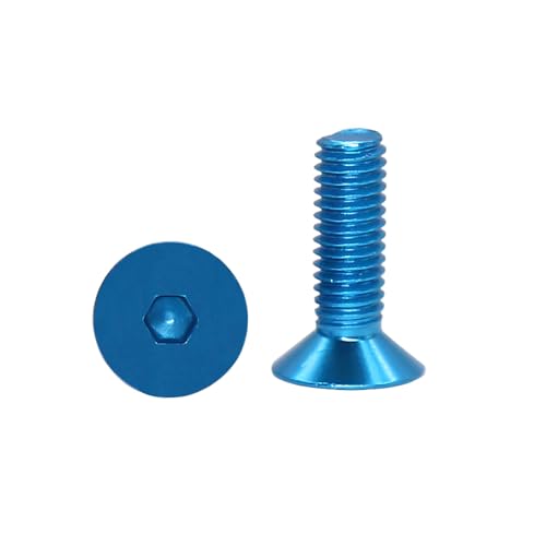 5-10 Stück M6/M8 Bunte Aluminiumlegierung-Senkkopf-Sechskantinnensechskopf-Maschinenschrauben, M6x30mm 5-10 Stück M6/M8 Bunte Aluminiumlegierung-Senkkopf-Sechskantinnensechskopf-Maschinenschrauben, M6x30mm von zyimodl