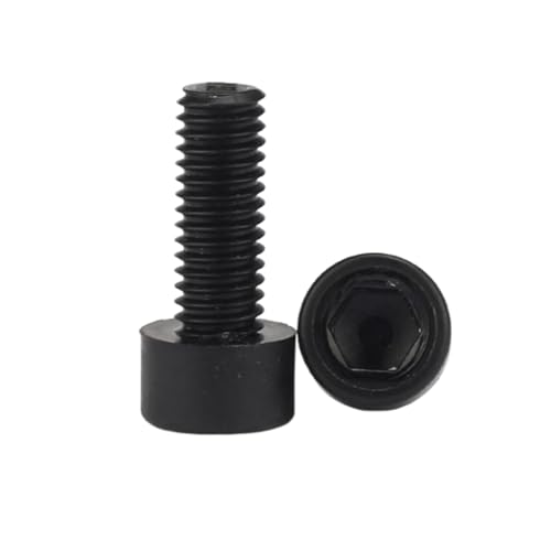 5-100 Stück M3/M4/M5/M6/M8/M10/M12 Schwarze Nylon-Sechskantinnensechskopf-Zylinderkopf-Isolationsmaschinenschrauben, M3x18mm 5-100 Stück M3/M4/M5/M6/M8/M10/M12 Schwarze Nylon-Sechskantinnensechskopf-Zylinderkopf-Isolationsmaschinenschrauben, M3x18mm von zyimodl