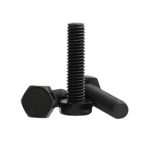5-50 Stück M3/M4/M5/M6/M8/M10/M12 Schwarze Nylon-Sechskopf-Isolationsmaschinenschrauben, M3x10mm 5-50 Stück M3/M4/M5/M6/M8/M10/M12 Schwarze Nylon-Sechskopf-Isolationsmaschinenschrauben, M3x10mm von zyimodl