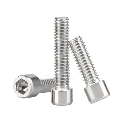 5-55 Stück M2/M2.5/M3/M4/M5/M6/M8 Edelstahl-Sechskantinnensechskopf-Zylinderkopf-Maschinenschrauben, M2.5x6mm 5-55 Stück M2/M2.5/M3/M4/M5/M6/M8 Edelstahl-Sechskantinnensechskopf-Zylinderkopf-Maschinenschrauben, M2.5x6mm von zyimodl
