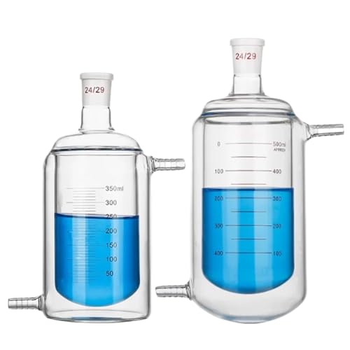 Doppelwandige Reaktionsflasche mit Einzelanschluss und Messkolben aus Gläser(Flat 100ml) von zyzZSRHZYZ