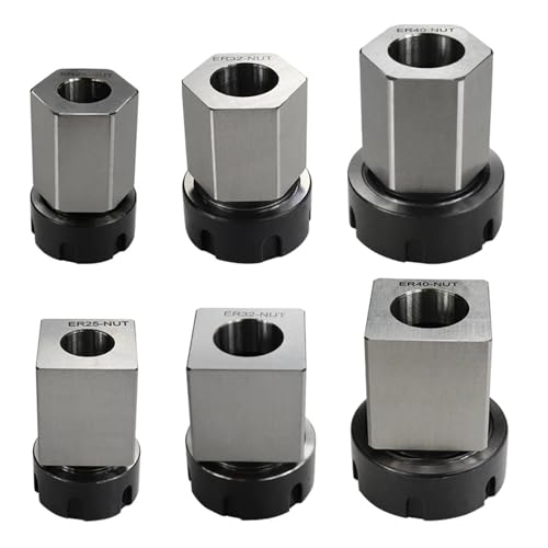 ER-Spannzangenfutterblock ER25 ER32 ER40 Vierkant-/Sechskantfederfutter-Spannzangenhalter for CNC-Drehmaschine, Gravierschneidemaschine(Hex ER 32) von zyzZSRHZYZ