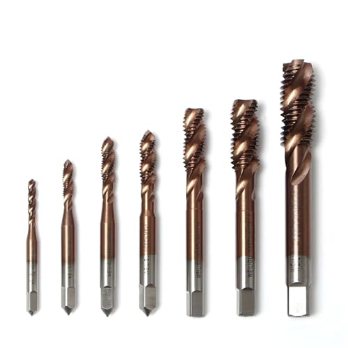 Gewindebohrer M35 Spiralnut Metric M2-M30 Maschinengewindebohrer Rechtsgewindebohrer(10PCS,M18x2.5) von zyzZSRHZYZ