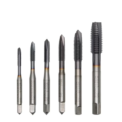 Gewindebohrer mit spitzer Nut, metrisch, M1-M16, TICN-beschichtet, for Maschinenwerkzeuge(1PC,M2.5x0.45) von zyzZSRHZYZ