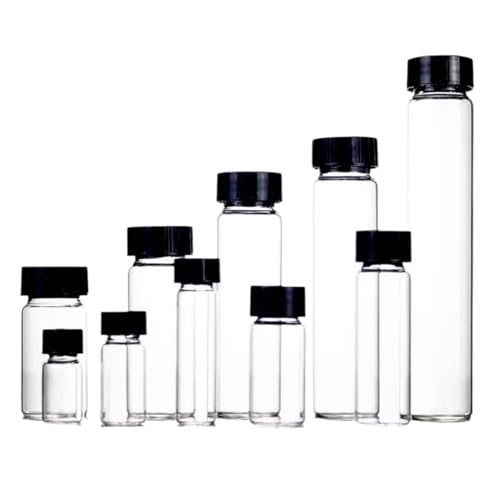 Laborglas-Probenflasche, transparente Glasflasche, chemische Reagenzflasche, Chromatographieflasche(10ml 100PCS) von zyzZSRHZYZ