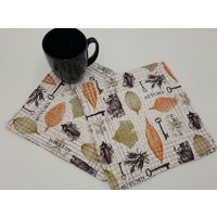 Herbst Freude Gesteppte Topflappen - Set Von 2 Und Kostenloser Versand von zzMiniQuilts