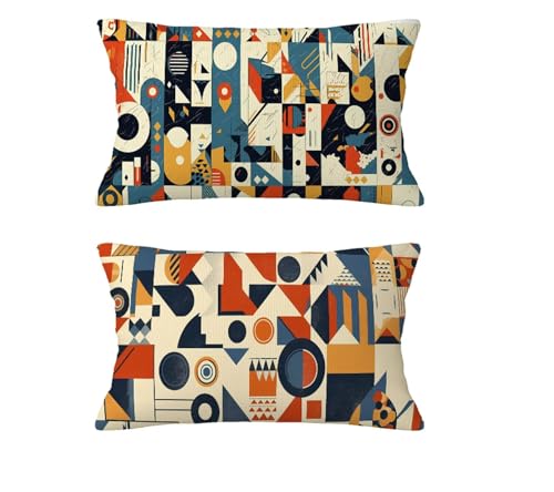 Herbst Kissen Farbe Kissenbezug 50 x 80 cm Kopfkissen Samt Sofakissen Abstrakt Dekokissen Doppelseitiges Muster Kuschelkissen für Terrassen Couch Garten Balkon Strand Halloween Deko,2 Stück md-211 Herbst Kissen Farbe Kissenbezug 50 x 80 cm Kopfkissen Samt Sofakissen Abstrakt Dekokissen Doppelseitiges Muster Kuschelkissen für Terrassen Couch Garten Balkon Strand Halloween Deko,2 Stück md-211 von zzgoanguo