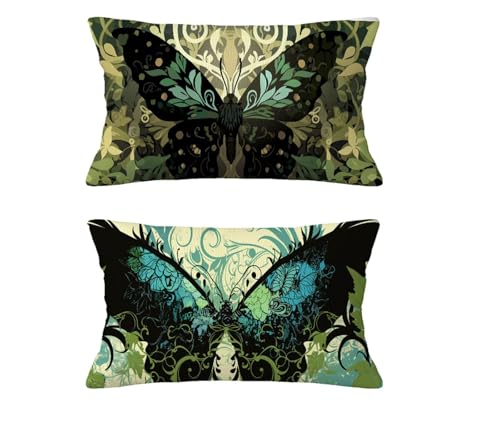 Herbst Kissen Schmetterling Kissenbezug 30 x 50 cm Kopfkissen Samt Sofakissen Farbe Dekokissen Doppelseitiges Muster Kuschelkissen Terrassen Couch Garten Balkon Strand Halloween Deko,2 Stück md-231 Herbst Kissen Schmetterling Kissenbezug 30 x 50 cm Kopfkissen Samt Sofakissen Farbe Dekokissen Doppelseitiges Muster Kuschelkissen Terrassen Couch Garten Balkon Strand Halloween Deko,2 Stück md-231 von zzgoanguo