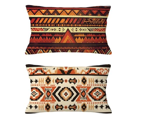 Kissenbezug 30 x 50 cm 2 er Set Herbst Kissen Braun Sofakissen Leinen Kopfkissenbezug Ethnischer Stil Kissenbezüge mit Unsichtbarer Reißverschluss für Wohnzimmer Schlafzimmer Deko,Geschenke md-216 Kissenbezug 30 x 50 cm 2 er Set Herbst Kissen Braun Sofakissen Leinen Kopfkissenbezug Ethnischer Stil Kissenbezüge mit Unsichtbarer Reißverschluss für Wohnzimmer Schlafzimmer Deko,Geschenke md-216 von zzgoanguo