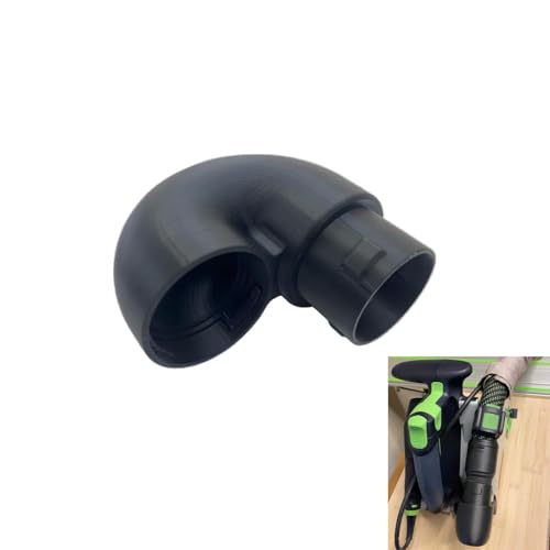 3D-Druck, verbesserter Schlauch-Winkelverbinder (180 Grad) auf 36 mm, 27 mm Schlauch, kompatibel mit Festool TrackSaw TS55, TSC55, TS60 von zzhanff
