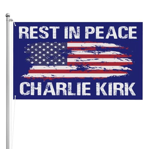 Charlie Kirk Flagge, 90 x 152 cm, doppelseitiger Druck, 3-lagig, Outdoor-Banner, Dekoration Charlie Kirk Flagge, 90 x 152 cm, doppelseitiger Druck, 3-lagig, Outdoor-Banner, Dekoration von zzhoneyasi