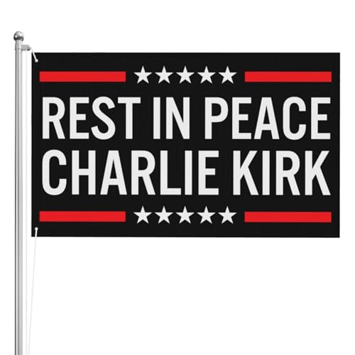 Charlie Kirk Flagge, 90 x 152 cm, doppelseitiger Druck, 3-lagig, Outdoor-Banner, Dekoration Charlie Kirk Flagge, 90 x 152 cm, doppelseitiger Druck, 3-lagig, Outdoor-Banner, Dekoration von zzhoneyasi
