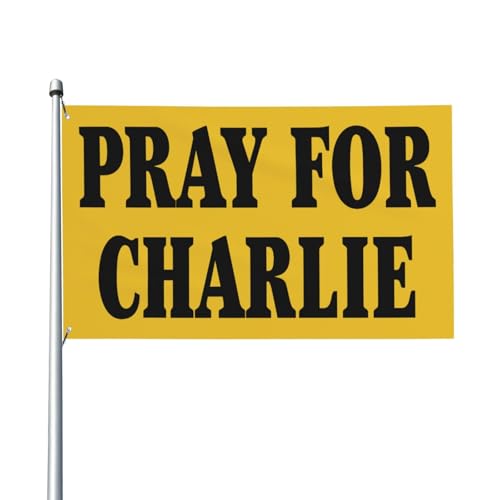 Pray For Charlie Kirk Flaggen für den Außenbereich, für Garten, Hof, Dekoration, 7,6 x 12,7 cm, mit 2 Ösen (ohne Fahnenmast) von zzhoneyasi